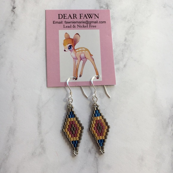 New sterling silver hook beaded sunshine earrings - Picture 2 of 8